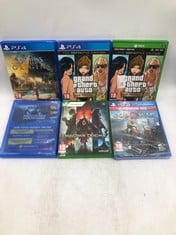 QUANTITY OF ASSORTED CONSOLE GAMES TO INCLUDE GRAND THEFT AUTO THE TRILOGY 18+ ID MAY BE REQUIRED - COLLECTION ONLY - LOCATION RIGHT RACK