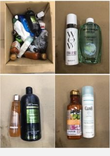 QUANTITY OF ASSORTED BEAUTY ITEMS TO INCLUDE MANI CURL QUENCH SHAMPOO - COLLECTION ONLY - LOCATION RIGHT RACK