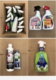 QUANTITY OF ASSORTED CLEANING ITEMS TO INCLUDE FUNGUS CLEAR ULTRA 2 - COLLECTION ONLY - LOCATION RIGHT RACK