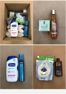 QUANTITY OF ASSORTED BEAUTY ITEMS TO INCLUDE PIZ BUIN MOISTURISING SUN LOTION - COLLECTION ONLY - LOCATION RIGHT RACK