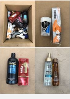 QUANTITY OF ASSORTED BEAUTY ITEMS TO INCLUDE GARNIER AMBRE SOLAIRE NATURAL BRONZER - COLLECTION ONLY - LOCATION RIGHT RACK