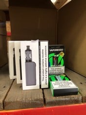 QUANTITY OF ASSORTED VAPES TO INCLUDE VAPORESSO XROS 4 MINI RRP £160 18+ ID MAY BE REQUIRED - COLLECTION ONLY - LOCATION RIGHT RACK