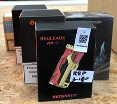 QUANTITY OF ASSORTED VAPES TO INCLUDE REULEAUX RX RRP £150 ID MAY BE REQUIRED - COLLECTION ONLY - LOCATION RIGHT RACK