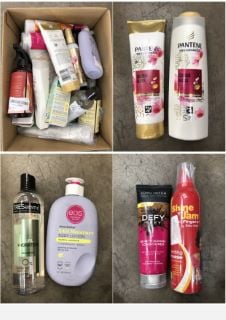 QUANTITY OF ASSORTED BEAUTY ITEMS TO INCLUDE PANTENE PRO V COLOUR GLOSS CONDITIONER - COLLECTION ONLY - LOCATION RIGHT RACK