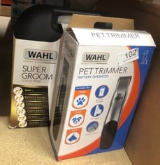 QUANTITY OF PET PRODUCTS ITEMS TO INCLUDE WAHL PET TRIMMER : LOCATION - A