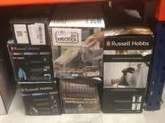 QUANTITY OF KITCHEN & APPLIANCES ITEMS TO INCLUDE RUSSELL HOBBS STEAM GENIE HANDHELD CLOTHES STEAMER, NO IRONING BOARD NEEDED, READY TO USE IN 45S, POWER INDICATOR, AUTO-OFF, 200ML REMOVABLE WATER TA