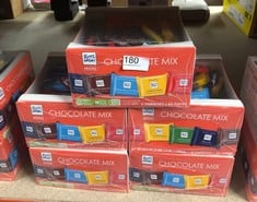 5 X RITTER SPORT VARIETY MINI'S SHARE BOX [PACKAGING MAY VARY].  BEST BEFORE DATE 31-08-2024: LOCATION - B