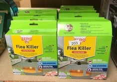 QUANTITY OF PET PRODUCTS ITEMS TO INCLUDE ZERO IN FLEA KILLER. MAINS-POWERED, POISON-FREE TREATMENT. TARGETS BEDDING AND CARPETS OVER A 10 M RADIUS, WHITE: LOCATION - B