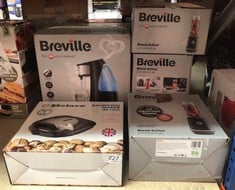 QUANTITY OF KITCHEN & APPLIANCES ITEMS TO INCLUDE BREVILLE BLEND ACTIVE PERSONAL BLENDER & SMOOTHIE MAKER | 350W | 1 PORTABLE BLEND ACTIVE BOTTLE (600ML) | LEAK PROOF LID | BLACK & GOLD [VBL251]: LOC