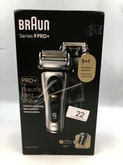 BRAUN SERIES 9 PRO+ ELECTRIC SHAVER FOR MEN, 5 PRO SHAVE ELEMENTS & PRECISION LONG HAIR PRO TRIMMER, POWERCASE, 9527S, SILVER, RATED WHICH BEST BUY.: LOCATION - TOP 50 RACK