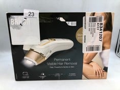 BRAUN IPL SILK-EXPERT PRO 5, AT HOME HAIR REMOVAL WITH POUCH, PRECISION HEAD AND VENUS RAZOR, ALTERNATIVE FOR LASER HAIR REMOVAL, GIFT FOR WOMEN, WHITE/GOLD, PL5137.: LOCATION - TOP 50 RACK