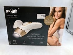 BRAUN IPL SILK-EXPERT PRO 5, AT HOME HAIR REMOVAL WITH POUCH, PRECISION HEAD AND VENUS RAZOR, ALTERNATIVE FOR LASER HAIR REMOVAL, GIFT FOR WOMEN, WHITE/GOLD, PL5137.: LOCATION - TOP 50 RACK