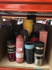 QUANTITY OF SPORTS & EXERCISE ITEMS TO INCLUDE CONTIGO WEST LOOP AUTOSEAL TRAVEL MUG, STAINLESS STEEL THERMAL MUG, VACUUM FLASK, LEAK PROOF TUMBLER, COFFEE MUG WITH BPA EASY-CLEAN LID, 470 ML, RED: L