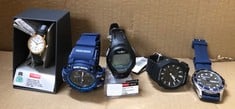 QUANTITY OF WATCHES ITEMS TO INCLUDE CASIO GA-2100-1AER G-SHOCK CARBON CORE OCTAGON SERIES WATCH -BLACK: LOCATION - C