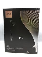 GHD AIR PROFESSIONAL HAIR DRYER A SALON FINISH 2X FASTER RRP £139: LOCATION - TOP 50 RACK