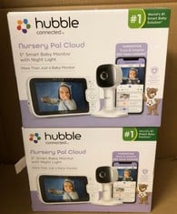 HUBBLE CONNECTED NURSERY PAL CLOUD BABY MONITOR WITH CAMERA, 5-INCH SCREEN, NIGHT LIGHT, NIGHT VISION, ROOM TEMPERATURE SENSOR AND SMARTPHONE APP: LOCATION - D