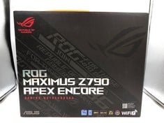 ASUS ROG MAXIMUS Z790 APEX ENCORE LGA 1700(INTEL 14TH &13TH&12TH)ATX GAMING MOTHERBOARD (24 POWER STAGES,DDR5,MEMORY FAN KIT,WI-FI 7,5XM.2 SLOTS,PCIE 5.0 NVME SSD,PCIE 5.0 X16,USB TYPE-C FRONT-PANEL)