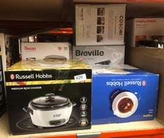 QUANTITY OF HEALTH & BEAUTY ITEMS TO INCLUDE RUSSELL HOBBS ELECTRIC RICE COOKER - 1.2KG (6 PORTION - 145G PER SERVING) REMOVABLE NON STICK BOWL, DISHWASHER-SAFE BOWL & LID, STEAMER BASKET, MEASURING