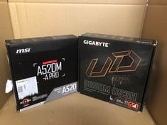 GIGABYTE B650,DS3H & MSI A520M-A PRO MOTHERBOARD MATX - SUPPORTS AMD RYZEN 3RD GEN PROCESSORS, AM4, DDR4 BOOST (4600 MHZ/OC), 1 X PCIE 3.0 X1, 1 X M.2 GEN3 X4, GIGABIT LAN: LOCATION - E