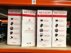 4 X REVLON ONE-STEP HAIR DRYER AND VOLUMISER FOR MID TO LONG HAIR (ONE-STEP, 2-IN-1 STYLING TOOL, IONIC AND CERAMIC TECHNOLOGY, UNIQUE OVAL DESIGN) RVDR5222.: LOCATION - E