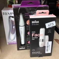 QUANTITY OF HEALTH & BEAUTY ITEMS TO INCLUDE BRAUN SILK-ÉPIL 5 POWER EPILATOR FOR FACE, BODY & LEG, 500 G: LOCATION - E