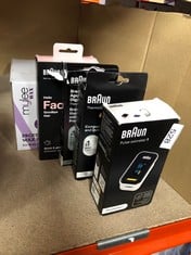 QUANTITY OF HEALTH & BEAUTY ITEMS TO INCLUDE BRAUN PULSE OXIMETER 1 - ACCURATE BLOOD OXYGEN FINGER MONITOR - CLINICALLY VALIDATED - EASY-TO-USE AT HOME - FOR COPD, PNEUMONIA, SLEEP APNEA SUFFERERS -