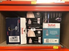 QUANTITY OF KITCHEN & APPLIANCES ITEMS TO INCLUDE TEFAL STEAM IRON, 190G STEAM BOOST, 2600W, CERAMIC SOLEPLATE, FV2869, EXPRESS STEAM / WHITE & RUBY RED: LOCATION - A