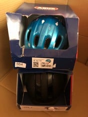 ABUS SMILEY 2.0 KIDS HELMET - BIKE HELMET - FOR GIRLS AND BOYS - TURQUOISE, SIZE M + ABUS URBAN HELMET HUD-Y - MAGNETIC, RECHARGEABLE REAR LED LIGHT WITH MAGNETIC ATTACHMENT - A COOL BIKE HELMET FOR