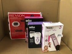 QTY OF ITEMS TO INCLUDE BRAUN SIK EPIL LADY SHAVER: LOCATION - F