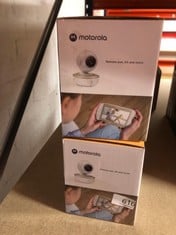 2 X MOTOROLA NURSERY BABY MONITOR WITH CAMERA - NANNY CAM VM50G - BABY CAMERA WITH COLOR DISPLAY, TWO-WAY COMMUNICATION, AND INFRARED NIGHT VISION - 300M RANGE - ZOOM, TILT, AND PAN: LOCATION - F