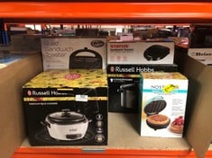 QUANTITY OF KITCHEN & APPLIANCES ITEMS TO INCLUDE RUSSELL HOBBS ELECTRIC RICE COOKER - 1.2KG (6 PORTION - 145G PER SERVING) REMOVABLE NON STICK BOWL, DISHWASHER-SAFE BOWL & LID, STEAMER BASKET, MEASU