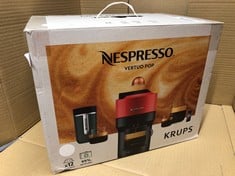 NESPRESSO VERTUO POP AUTOMATIC POD COFFEE MACHINE FOR AMERICANO, DECAF, ESPRESSO BY KRUPS IN COCONUT WHITE.: LOCATION - F