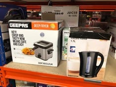 QUANTITY OF KITCHEN & APPLIANCES ITEMS TO INCLUDE PAUL RUSSELLS ELECTRIC PLASTIC KETTLE, 2200W 1.7L, HOT WATER DISPENSER, BLACK BOIL-DRY PROTECTION, AUTO SHUT OFF STRIX CONTROL: LOCATION - A