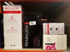 QUANTITY OF HEALTH & BEAUTY ITEMS TO INCLUDE REVLON HAIR TOOLS RVHA6017UK TANGLE FREE HOT AIR STYLER, BLACK: LOCATION - A