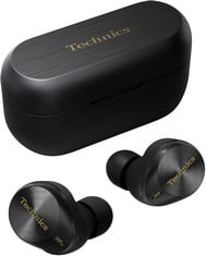 TECHNICS EAH-AZ80E-K WIRELESS EARBUDS WITH NOISE CANCELLING, 3 DEVICE MULTIPOINT BLUETOOTH, COMFORTABLE IN-EAR HEADSET, WIRELESS CHARGING, BLACK. RRP £259: LOCATION - E RACK