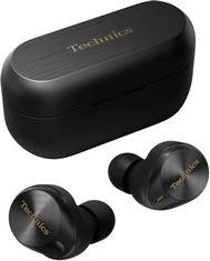 TECHNICS EAH-AZ80E-K WIRELESS EARBUDS WITH NOISE CANCELLING, 3 DEVICE MULTIPOINT BLUETOOTH, COMFORTABLE IN-EAR HEADSET, WIRELESS CHARGING. RRP £259: LOCATION - D RACK