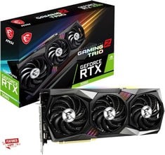 MSI GEFORCE RTX 3080 GAMING Z TRIO 10G LHR GAMING GRAPHICS CARD - 10GB GDDR6X, 1830MHZ, PCI EXPRESS GEN 4, 320-BIT, 3X DP V 1.4A, HDMI 2.1 (SUPPORTS 4K) RRP £799: LOCATION - F RACK