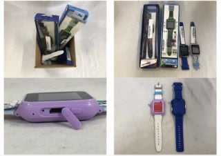 QUANTITY OF ASSORTED KIDS WATCHES TO INCLUDE MINECRAFT KIDS WATCH MODEL MIN4045  ASSORTED TECH ITEMS.: LOCATION - D