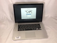 APPLE MACBOOK PRO 2015 500GB LAPTOP.. INTEL CORE I7-4780HQ, 16GB RAM, 15.0" SCREEN: LOCATION - D