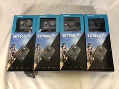 4X AKASO ACTION CAMERAS MODEL NUMBER EK700  CAMERA.: LOCATION - C