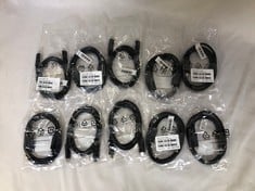 10X LENOVO 1M USB C TO C CABLE  ACCESSORY: MODEL NO SC11B41470: LOCATION - C