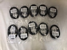 10X LENOVO 1M USB C TO C CABLE  CABLE: MODEL NO SC11B41470: LOCATION - C