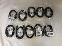 10X LENOVO 1M USB C TO C CABLE  ACCESSORY: MODEL NO SC11B41470: LOCATION - C