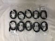 10X LENOVO 1M USB C TO C CABLE  ACCESSORY: MODEL NO SC11B41470: LOCATION - C