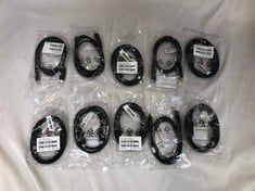 10X LENOVO 1M USB C TO C CABLE  ACCESSORY: MODEL NO SC11B41470: LOCATION - C