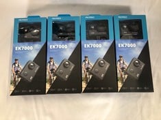 4X AKASO ACTION CAMERAS MODEL NUMBER EK7000  CAMERA.: LOCATION - B