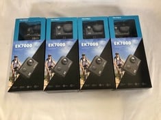 4X AKASO ACTION CAMERAS MODEL NUMBER EK7000  CAMERA.: LOCATION - B