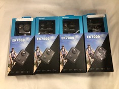 4X AKASO ACTION CAMERAS MODEL NUMBER EK7000  CAMERA.: LOCATION - B