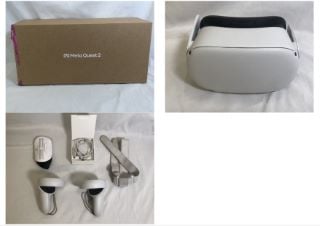 META QUEST 2 128GB VR HEADSET (RRP - £349): MODEL NO KW49CM:: LOCATION - B