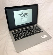 APPLE MACBOOK PRO 512GB LAPTOP: MODEL NO A1502. INTEL CORE I7-5557U, 16GB RAM,:::: LOCATION - A